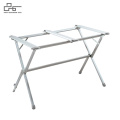 Camping outdoor cooking table with Rolling Table Top Silver  Aluminium Top Camp Furniture